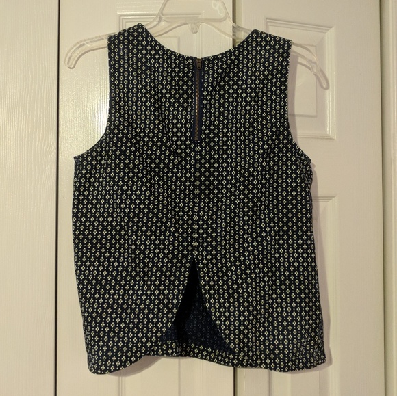 Madewell blue & white patterned tank top - Picture 3 of 5